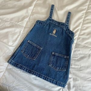 Ralph Lauren Blue Denim Dress with Bear Detail